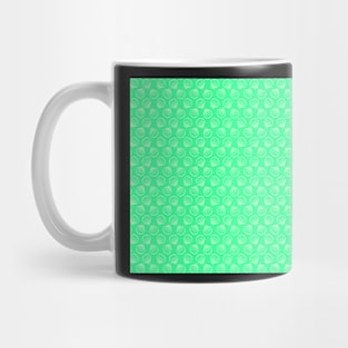 Tropical shells pattern in seafoam green, summer fresh print Mug